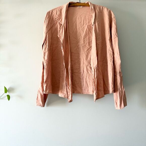Aritzia Wilfred Free Aperitif Linen Top Pink Women's S‎ - Picture 2 of 4